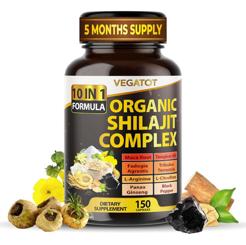 Shilajit Ácido Fúlvico Complex 10 En 1 17000 Mg 150 Capsulas