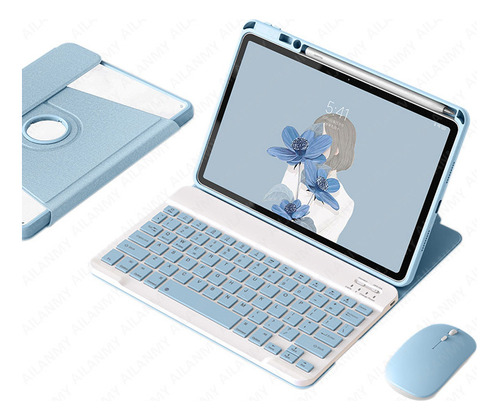 Funda C/giro 360, Teclado Y Mouse P/huawei Matepad 11.5 2023