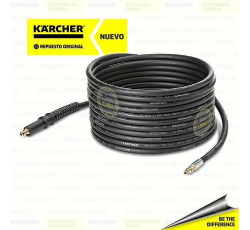 Manguera Alta Presión Kärcher® P/ Hidro Con Enrollador, 12m Color Negro