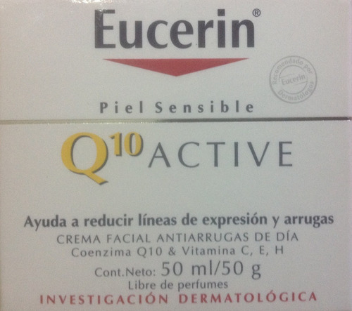 Crema Facial Antiarrugas Día Piel Sensible Eucerin Q10 Activ