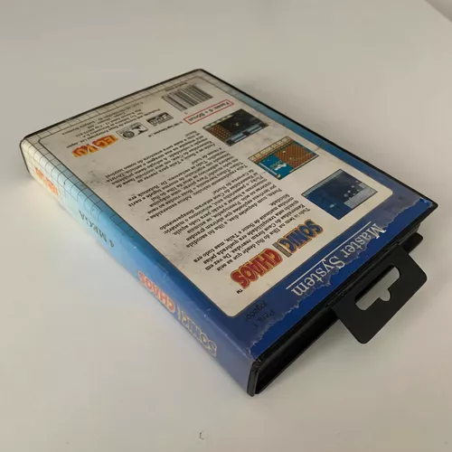 Sonic Chaos Master System na caixa com manual original