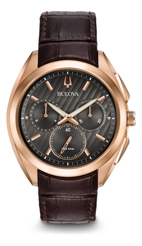 Relógio Bulova Curv Masculino Wb31890c 98a162 Rosê