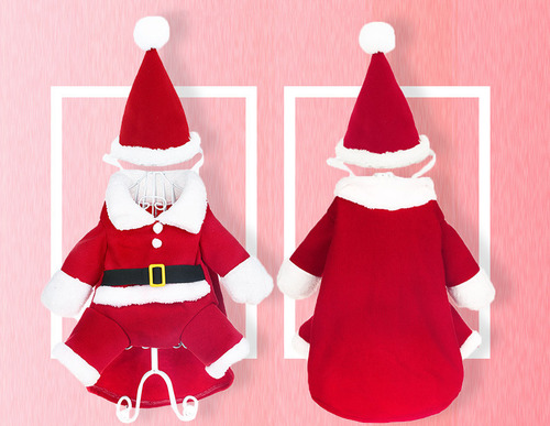 Juego De Rol De Fantasía Navideño Gato Perro Santa Claus