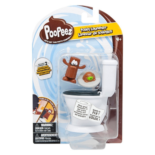 Imagen 1 de 10 de Poopeez Inodoro Lanzador Con 2 Figuras Wabro Mundo Manias