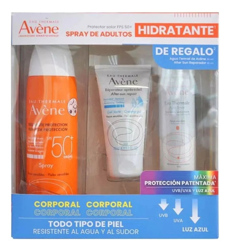 Kit Spray Adulto 200ml 50+ Con 2 Regalos