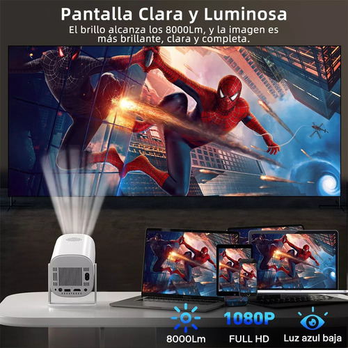 Proyector Led 4k Profesional Portatil Wifi Smart Tv Android