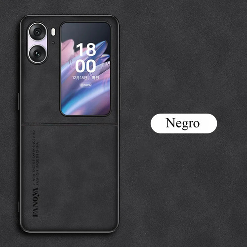 Funda Para Oppo Find N2 Flip Case Uso Rudo De Cuero Pu Lujo Anti-caída Bumper Para Mujeres Hombres