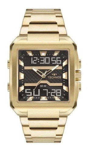 Relógio Masculino Technos Anadig Dourado Bj3758ab/1p