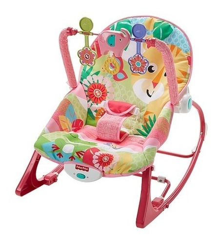 Fisher Price Silla Mecedora Infantil Crece Conm. Rosa Fmn51