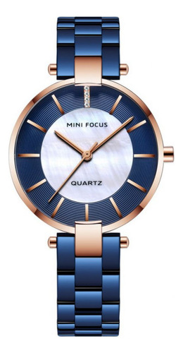 Reloj Para Mujer Mini Focus Mf0224l Mf9403 Azul