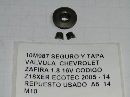 Seguro Y Tapa Valvula Chevrolet Zafira Z18xer Ecotec 2005-14