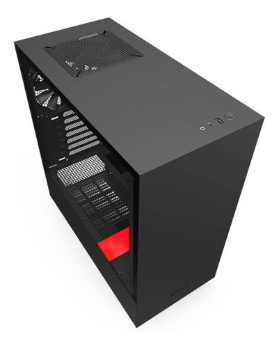 Gabinete Nzxt H510 Compact Negro-rojo Media Torre Mini Itx,
