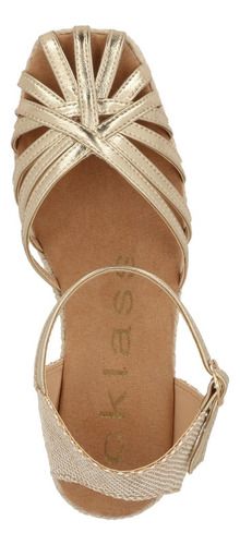 Zapato Alto Pv32222 Textil Forro Fresco Boda Mujer Cuña