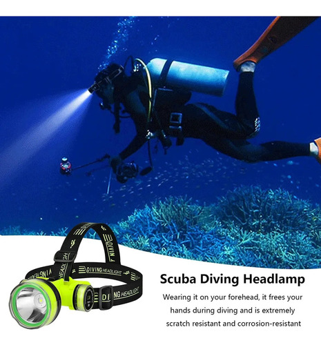 Lampara De Buceo 10000 Lumens Profecional Sumergible Usb C