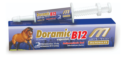 Antiparasitario Oral Para Equinos Doramic X 12grs. P/600 Kgs