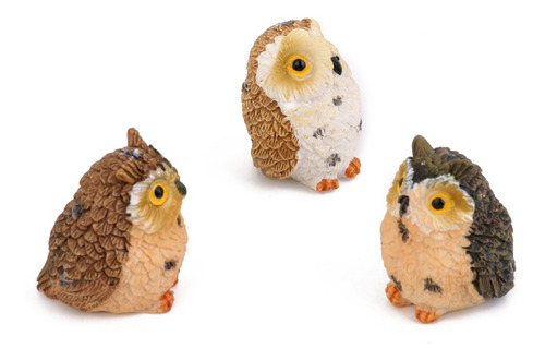 Jardim De Fadas Em Miniatura Corujas 4pcs