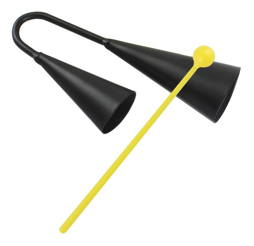 Instrumentos Musicales Cencerro Doble Hierro Negro