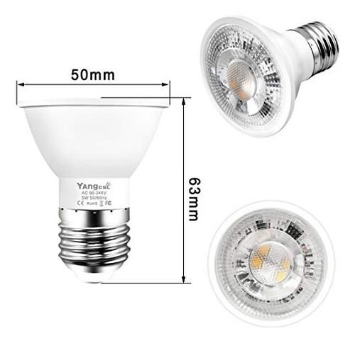 Kit De 6 Focos Led Regulables Rgb Con Control Remoto