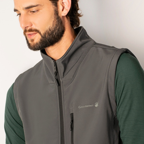 Chaleco Para Hombre Ligero Softshell Cuello Alto Greenlander