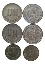 Comprar 3 Monedas De Coleccion De Un Sol De Oro 1975-1976-1980
