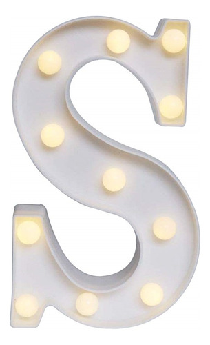 Letrero Led Con 26 Luces De Letras Y Números Del Alfabeto
