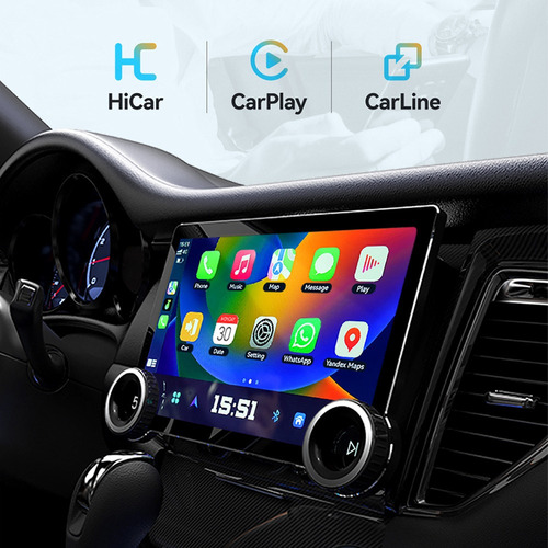 Para Coche Estéreo Radio Android Carplay Gps Pantalla
