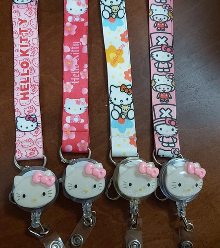 Lanyard Hello Kitty Con Porta Gafete Yoyo