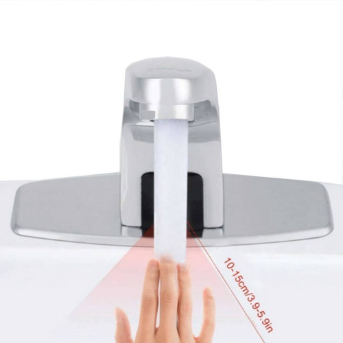 Llave Monomando Para Lavabo Con Sensor Agua Automática Iml