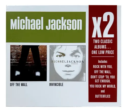 洋楽 Michael Jackson Invincible Off The Wall Michael Jackson - X2: Off The Wall / Invincible | MercadoLivre