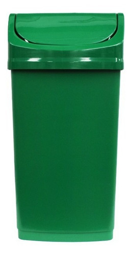 Lixeira Plastica 50 Litros Tampa Basculante Cores Cor Verde