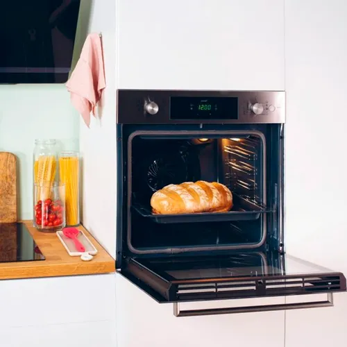 Horno De Empotrar Candy Fcts896x Wifi 70 Lt Vapor Añadido Color Gris