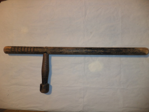 Vintage (ca. 1980) Tonfa Policial De Madera