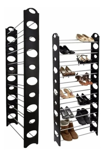 Organizador Zapatero Ajustable 1 A 10 Niveles 30 Pares Zapts