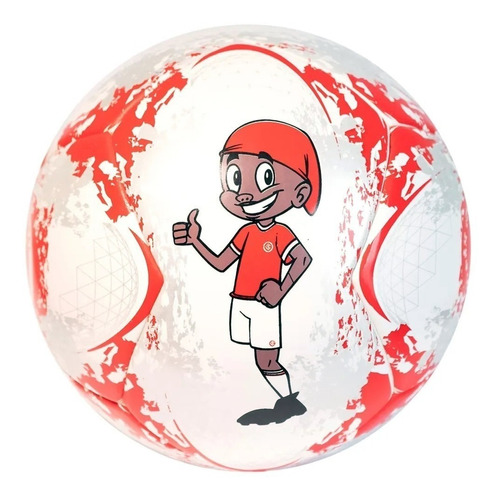 Mini Bola De Futebol De Campo - Internacional Cor Vermelho