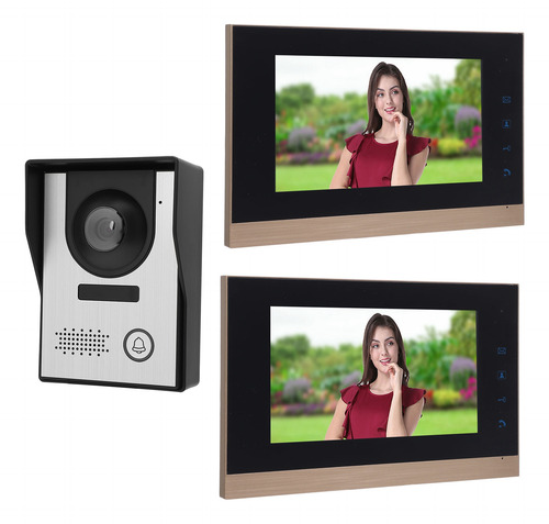 Cámara De Timbre 2 En 1, Sistema De Videoportero Con Cable H
