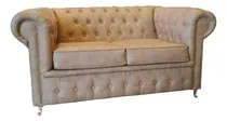 Comprar Sillón Chesterfield Clásico 2 Cuerpos En Cuerina Talampaya