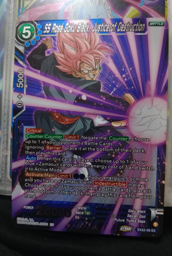Ss Rose Goku Black, Justice Of Destruction Carta Brillante 
