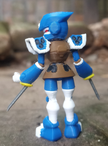 Medabots Nin Ninja Desarmable Figura Impresión 3d Pixelados_