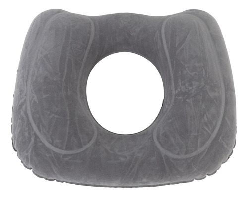 Zn Cojín Inflable Portátil For Silla Con Respaldo De Felpa