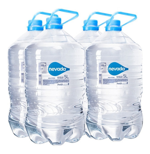 Imagen 2 de 4 de Agua Nevada Pet 5l 4 Unidades.