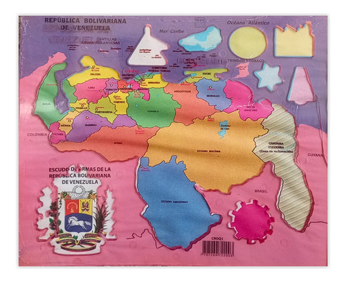 Pack 4 Plantillas Del Mapa De Venezuela Y El Escudo