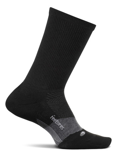 Feetures Merino 10 Ultra Mini Crew Sock Charcoal Stripe (1 P