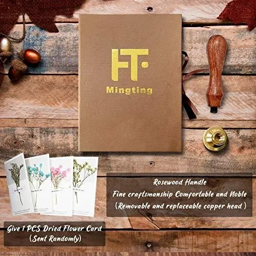 Kit Sello De Cera Antiguo Con Iniciales Y Caja Regalo.