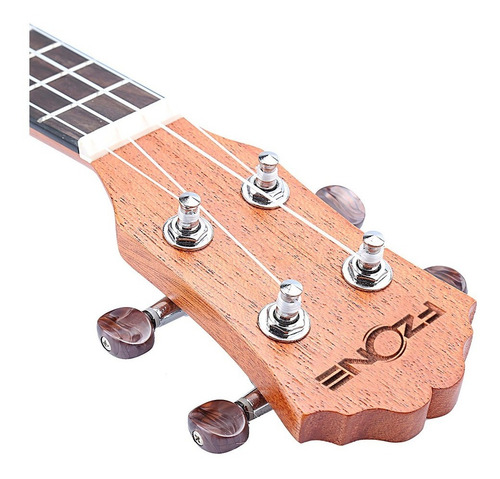 Imagen 7 de 10 de Ukelele Soprano Fzone Fzu-06 Caoba Cuerdas Aquila
