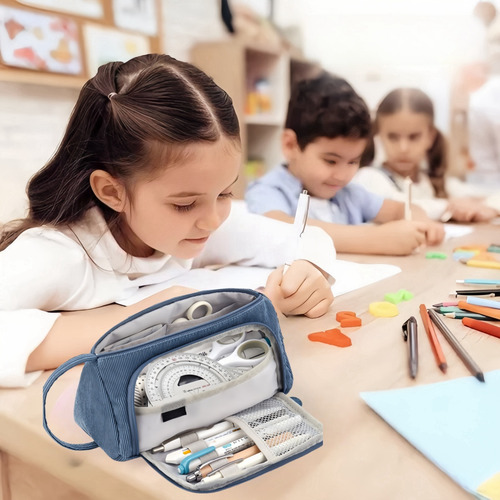 Conjunto Simples De Estojo Escolar De Grande Capacidade De 1