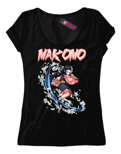 Remera Mujer Makomo Demon Slayer Serie Anime Manga Ab12