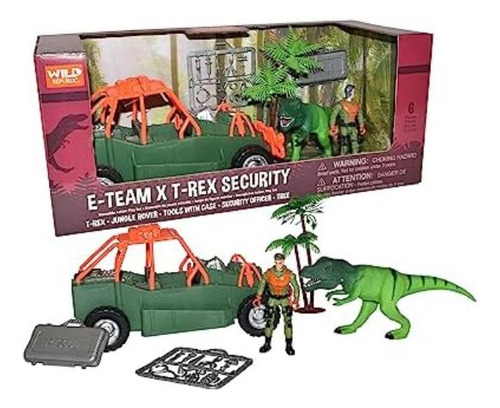 Wild Republic E-team X T-rex Playset, Figura Acción Animal,