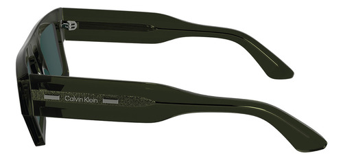 Óculos De Sol Calvin Klein Avant-garde 24532s Khaki Desenho Liso