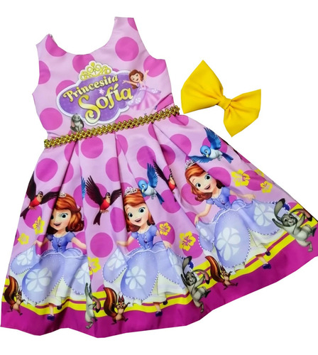 Vestido Para Niñas De La Princesita Sofia - Cs