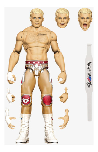 Wwe Ultimate Edition - Figura De Acción De Cody Rhodes De .